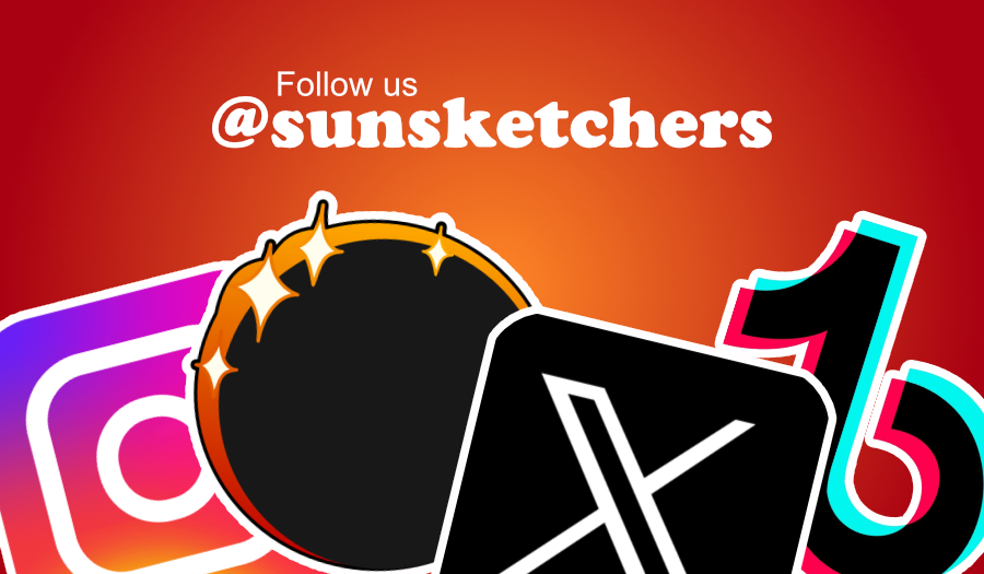 SunSketcher Logo and Social Media Icons
