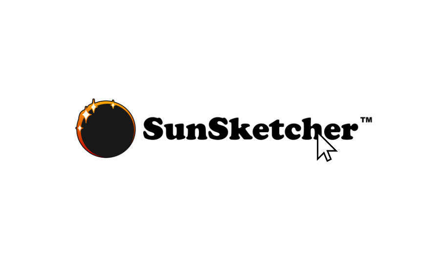 Cursor clicking SunSketcher Logo